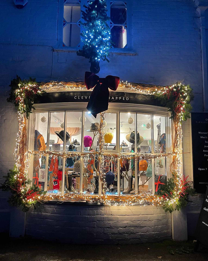 Cleverly Wrapped Shop at Christmas