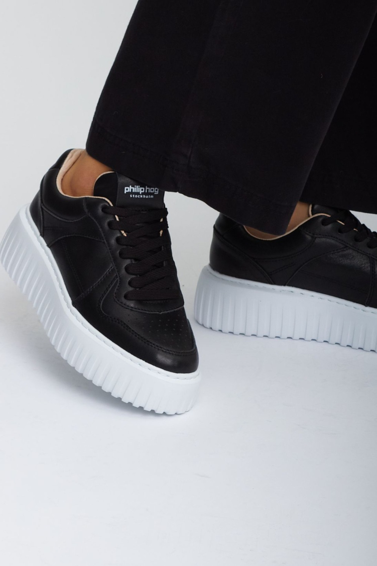 Nina Black Sneakers Philip Hog Cleverly Wrapped