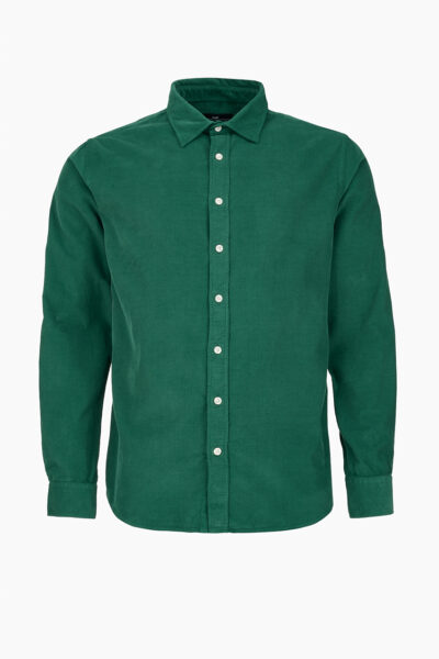 Mens Forest Green Cord Shirt
