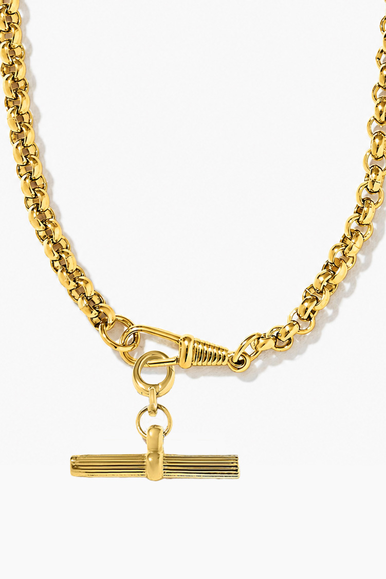 Ezra Gold T-Bar Charm - Image 3