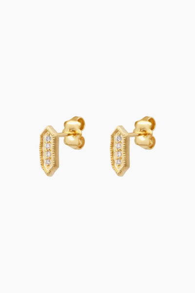 Romy Gold Stud Earrings