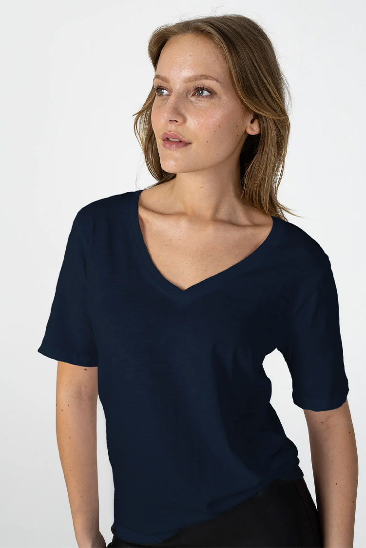 Night Sky Blue Short Sleeve Top - Image 3