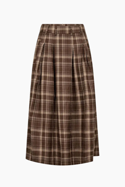 Anya Check Pleat Skirt