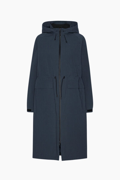 Dark Indigo Long Winter Coat