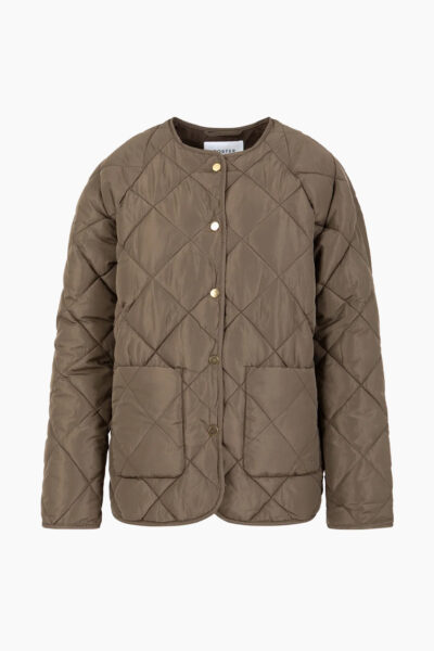 Asta Warm Grey Quilted Jacket
