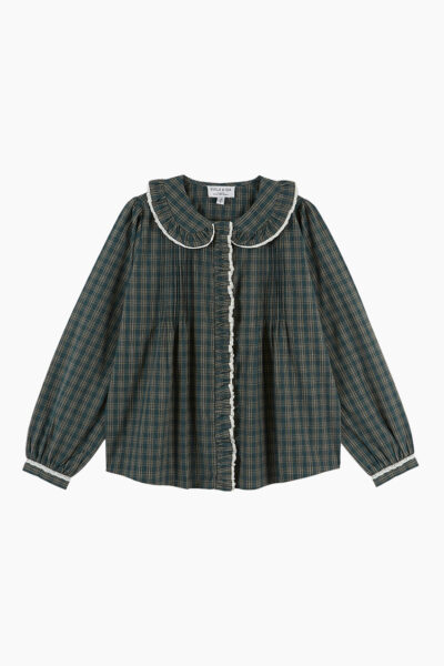 Carreau Forest Pleated Blouse