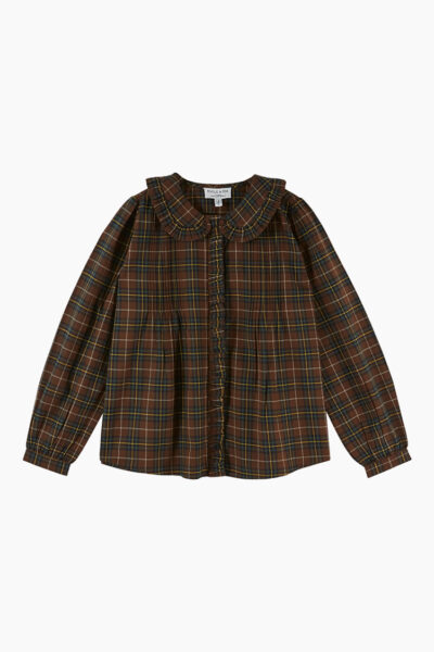 Flannel Boreal Pleated Blouse