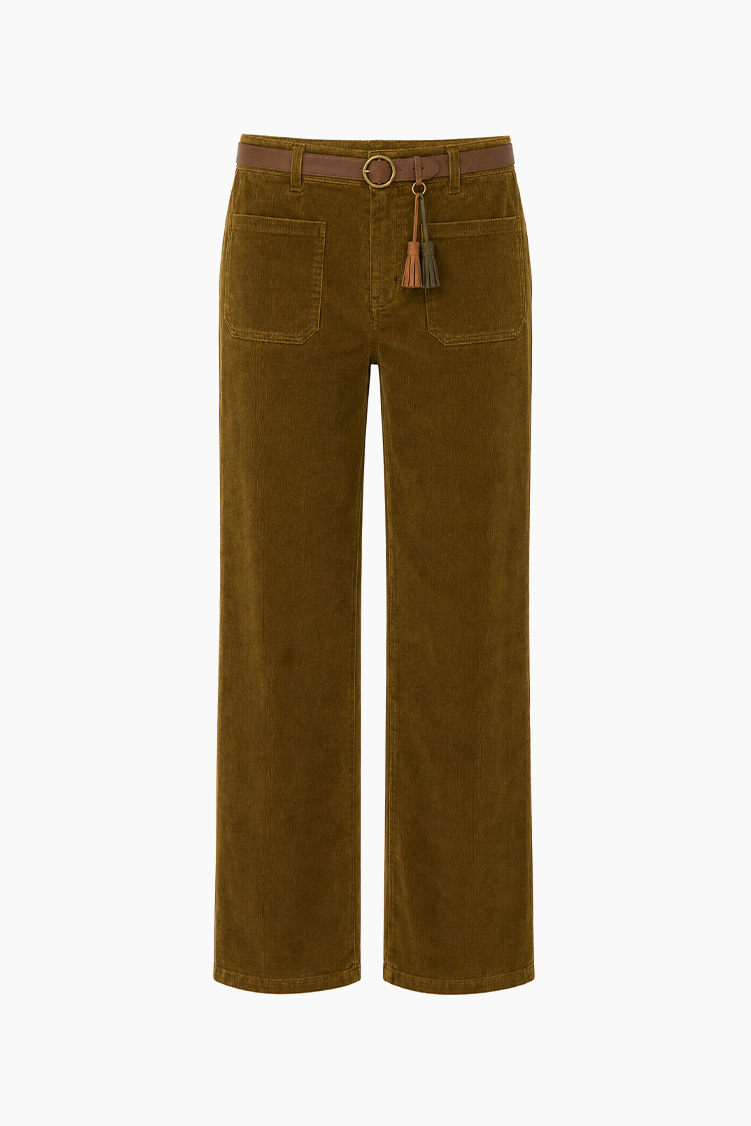 Olive Canelle Trousers