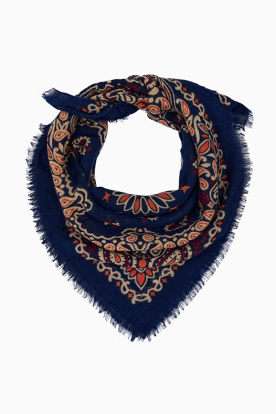 Clarke Navy Wool Bandana
