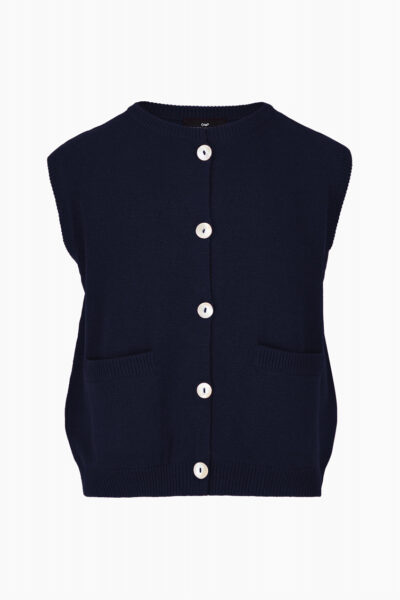 Navy Sleeveless Knit