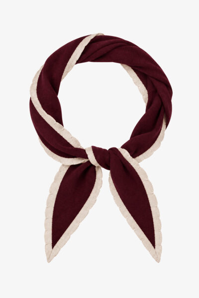 Burgundy Triangle Scarf