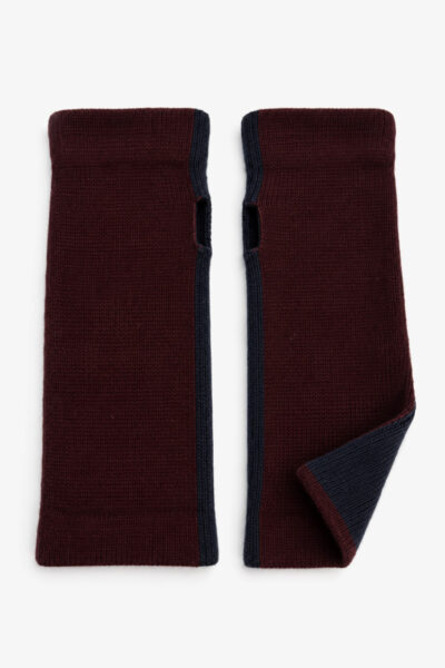 Burgundy Two-Tone Glove