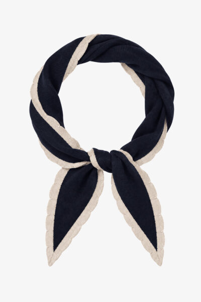 Navy Triangle Scarf