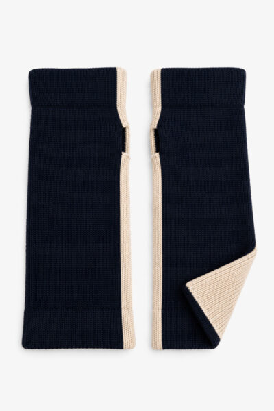 Navy Two-Tone Glove