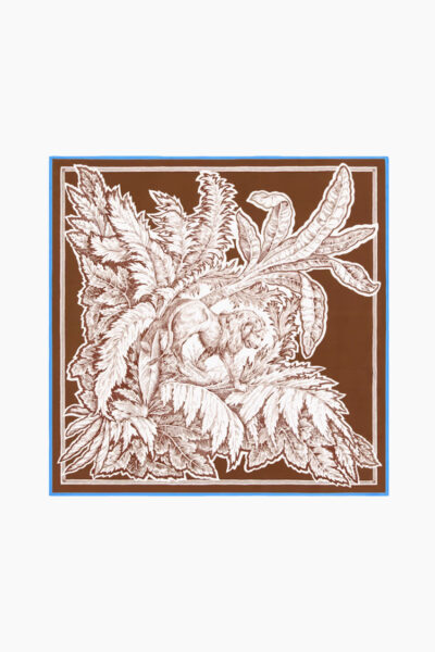 Caramel Silk Square Scarf