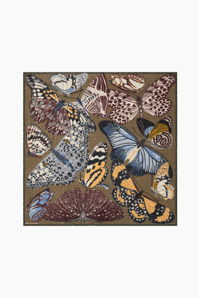 Papillons Wool Square Scarf