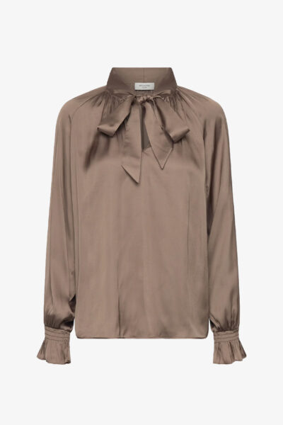 Messina Walnut Tie Blouse