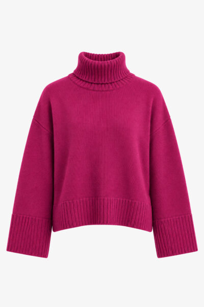 Magenta Long Sleeve Turtleneck