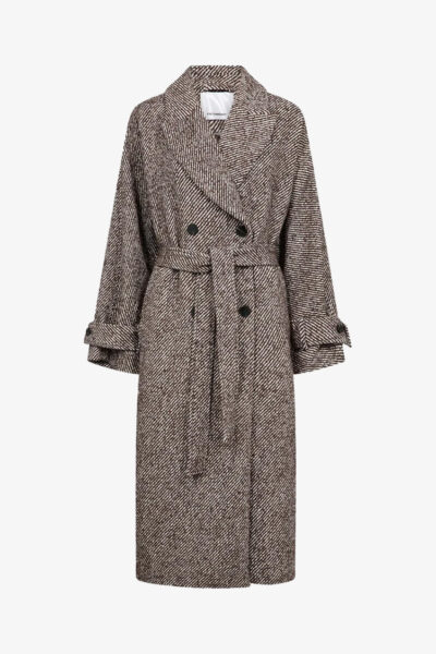 Clara Dark Brown Raglan Coat
