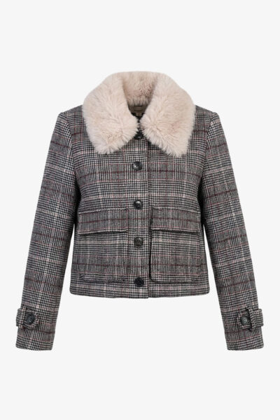 Gisele Check Coat