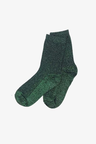 Green Glitter Socks