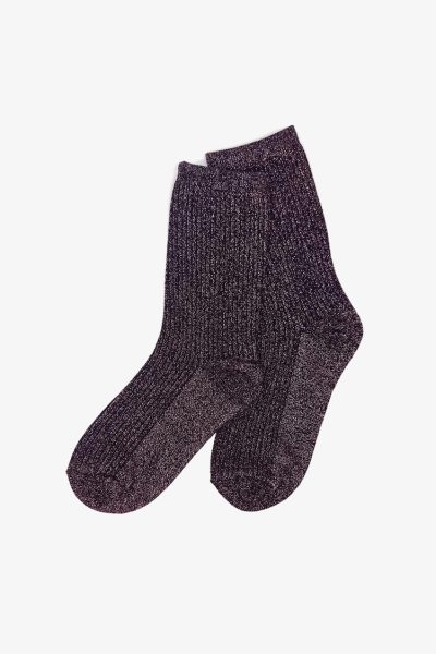 Pink Glitter Socks